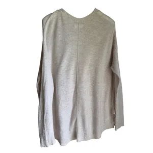 Lou & Grey Oatmeal Cotton Sweater Large Lightweight Coastal Beach Cover Up thumbnail 8