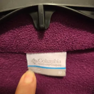 Columbia Women's Deep Purple Full-Zip Fleece Jacket thumbnail 2