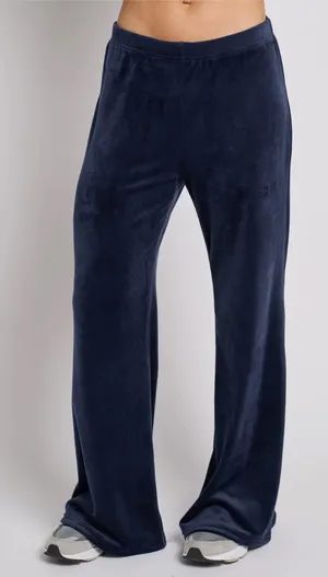 Splits59 Joy blue velour wide leg sweatpants thumbnail 1