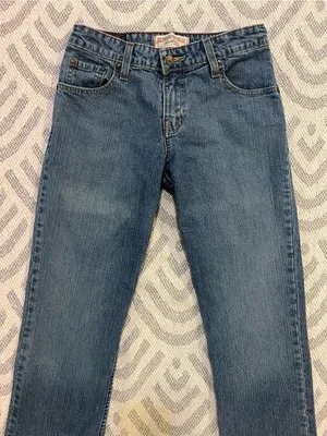 LEVI’S Signature Stretch Mid Rise Straight Leg Blue Denim Jeans 6 Medium thumbnail 2