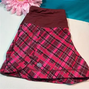 Athleta Stability Running Athletic Shorts: Plaid small‎ thumbnail 5