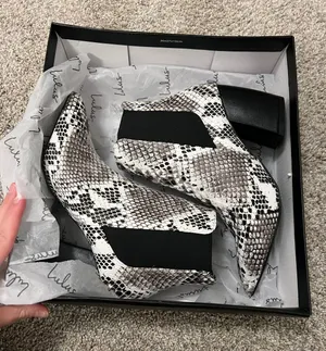 Snakeskin Booties thumbnail 3