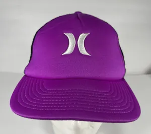 Hurley Youth Trucker Hat Snapback Purple Black Teal Mesh Surf Cap Boys Gir thumbnail 1