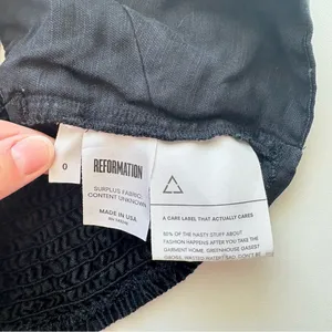 Reformation women’s size 0 Black Halter Crop‎ Top thumbnail 9