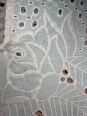 Acemi M Pink Eyelet Embroidered Babydoll Tunic Top Boho Cottagecore thumbnail 7