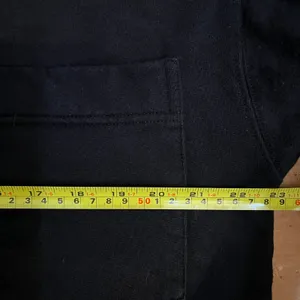 Good American Women's Black Cropped Fleece Polo Sweatshirt Top Size 2 /‎ Medium thumbnail 6