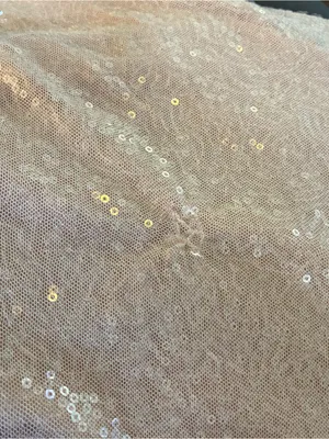 Club L London Cowl Neck Sequin Mini Dress Sleeveless Blush Pink 6 FLAWS thumbnail 3