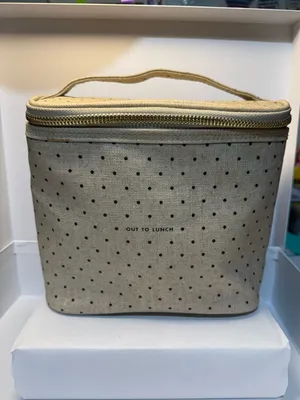 Kate Spade New York Out to Lunch Tote Polka Dot Lunch Bag NWT thumbnail 1