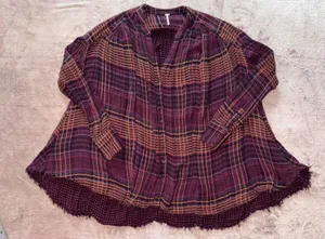 Free People come over Button Down blouse Retail Size ‎ X small thumbnail 1