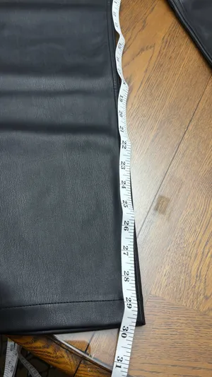 Abercrombie & Fitch Black Vegan Leather Pants thumbnail 9