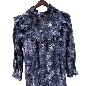 NEW LoveShackFancy Eyelet Lace Tie Dye Ruffle Dress thumbnail 8