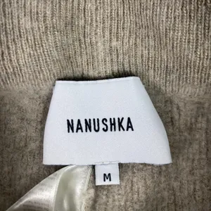 Nanushka‎ Sweatpants Womens Medium Beige Ribbed Knit Flare Leg Pull On Lounge thumbnail 3