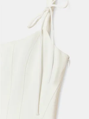 Nwt Zara Corset-Style Voluminous Dress Size S thumbnail 8