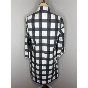 Brooke Wright Designs Talley Shift Dress in Black Check Medium M thumbnail 3