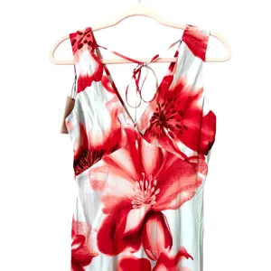SUMMER AWAY Floral Maxi Dress Corallo Floral S/4 NEW NWT thumbnail 5