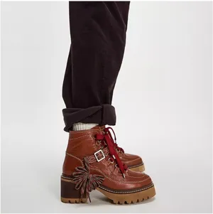Free People Jasper Leather Hiker Boots thumbnail 3