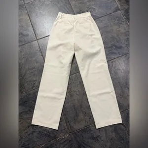 New! Endless Rose Ivory Pleated Dress‎ Pants Sz Small thumbnail 6