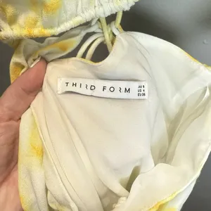 Free People Third Form Women's Yellow/White Ring Out Slip Dress Size 4‎ thumbnail 5