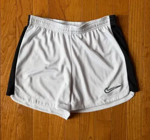 Nike Dri-FIT Academy 23 Women's Soccer Shorts White Black Mesh Side Panel XS thumbnail 1