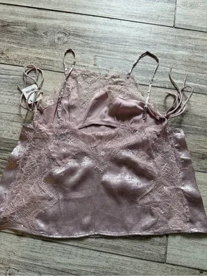 Free People Shimmer On Cami in Lilac thumbnail 6