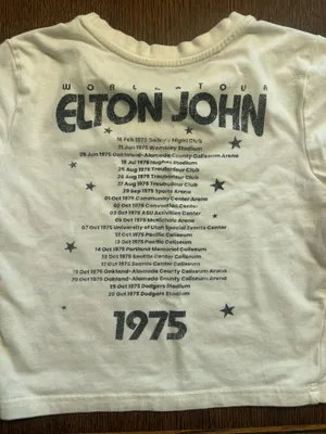 Elton John Crocodile Rock Crop Top Baby Doll T-Shirt thumbnail 4