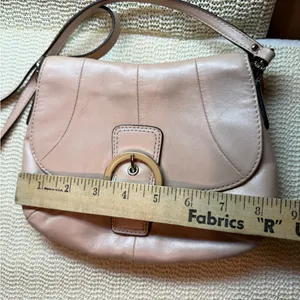 COACH Soho Shell Pearlescent Leather Flap Small Crossbody Purse Bag thumbnail 12