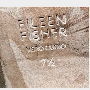 Eileen Fisher Vero Cucio Ankle Boots‎ Sz 7.5 Strappy Peep Toe Western Cowgirl thumbnail 2
