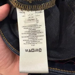 Pilcro Anthropologie The Icon Denim Jeans Womens 29 Blue High Rise Patch Pockets thumbnail 9