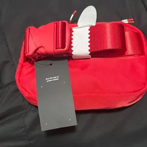Fabletics Red Zip Travel Pouch Bag | New With Tags thumbnail 6