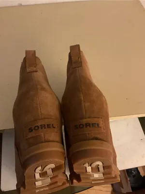 Sorel Women's Suede Chelsea Platform Joan of Artic wedge boots US 8.5 thumbnail 3