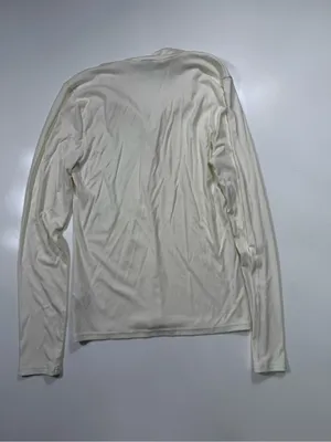 J. Crew Ivory Button-Henley Long Sleeve Top thumbnail 9
