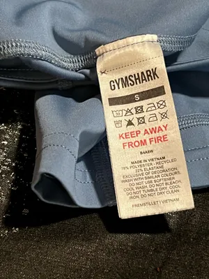Womens small Gymshark High-Waisted Side Pocket Blue Biker Shorts 6" thumbnail 6