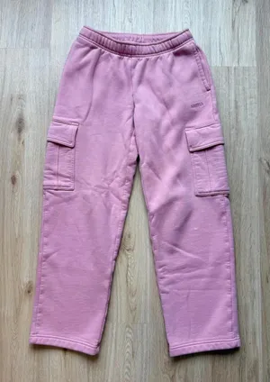 Aritzia Sweatfleece Mega Fit Pink Cargo Sweatpants thumbnail 1