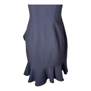 Likely Dress Women 2 Navy Blue Strapless Ruffled Bodycon‎ Mini Cocktail Party thumbnail 8