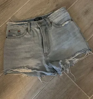 Abercrombie and Fitch denim cut off shorts thumbnail 1