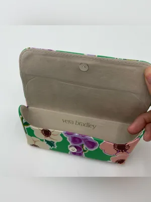 Vera Bradley Eyeglass Case Foxglove Fields Green Pattern Reading Sunglasses thumbnail 4