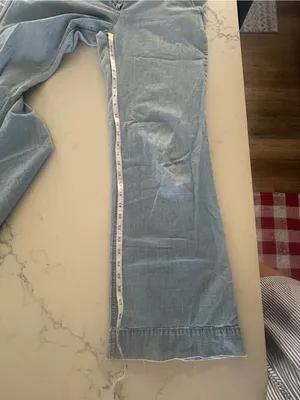 J Crew City Fit Low Rise Light Blue Women's Wide Leg Jeans Size 6 thumbnail 4