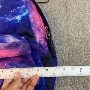 JanSport SuperBreak Backpack Unisex Large Purple Galaxy Nebula Print thumbnail 4