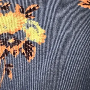 Free People Harper floral corduroy blue blouse large thumbnail 2