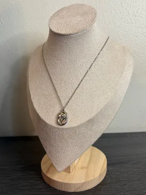 Handmade Silver Flower Necklace | Waterproof & Tarnish Resistant thumbnail 4