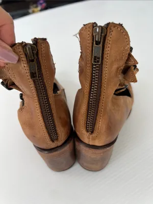 Freebird by Steven Randi Tan Womens Shoes Leather Upper Lining and Soles Ankle Straps Sz 8 thumbnail 5