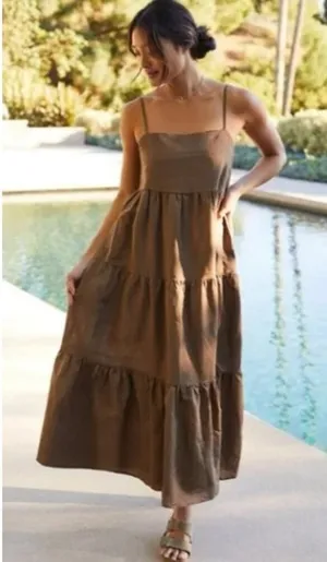 Anthropologie Charlie Holiday Isabella Cover-Up Midi Dress Sz. 4 thumbnail 1