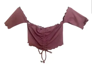 Active USA maroon crop top S thumbnail 1