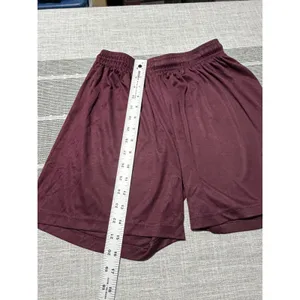 Badger Sport Small Maroon LA Logo Athletic‎ Shorts Burgundy Performance S thumbnail 2
