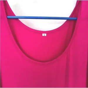 NWOT Hot Pink Maxi Dress Sleeveless Scoop Neck Bodycon‎ Neon Fuchsia Small thumbnail 3