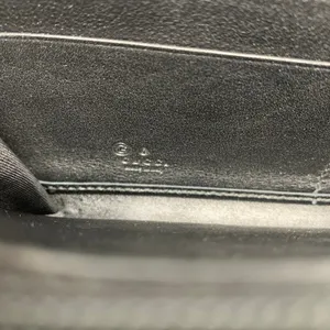 Gucci Microguccissima Black Leather Zip Around Continental Wallet thumbnail 10