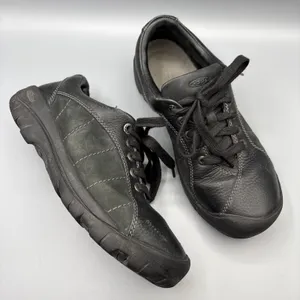 Keen Presidio Shoes Womens Size 9 Black Leather Comfort Oxford Sneakers Gorpcore thumbnail 1