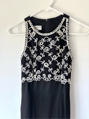 Vintage 1990s Jessica McClintock Gunne Sax Black Satin Formal Evening Gown thumbnail 2