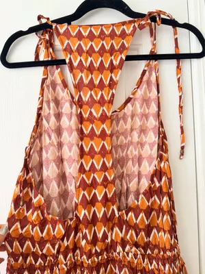 Anthropologie Graham Keegan Sleeveless Pintuck Jumpsuit, Size L thumbnail 14