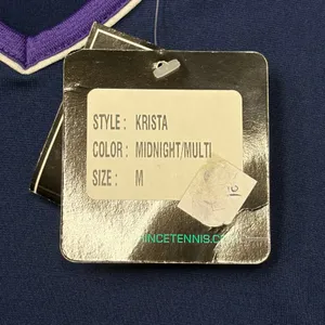 Prince Krista Tennis Tank Top Midnight Multi Navy Purple V-Neck Sleeveless M NWT thumbnail 2